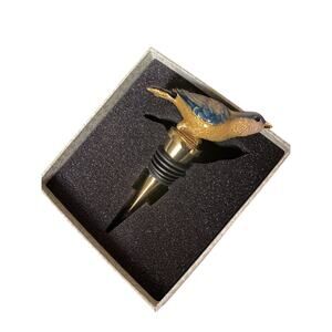 Blue Yellow-Backed Wood-Warbler bottle stopper, Metropolitan of Art